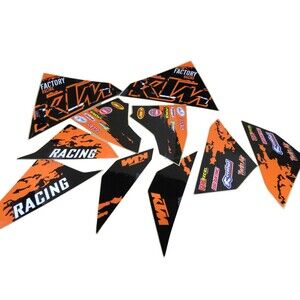 KTM Custom MX Vinyl Graphics Decal Sticker Kit OEM Not Sure What Model